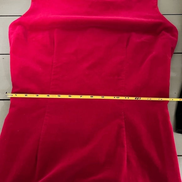 Eddy George Vintage Red Velvet Sheath Dress - Picture 6 of 16